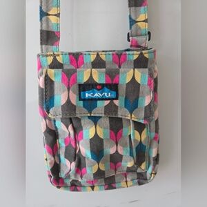 KAVU Colorful Geometric Small Crossbody Bag